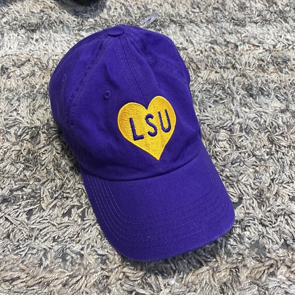LSU, Louisiana State University, purple, gold adjustable cap - Picture 7 of 7